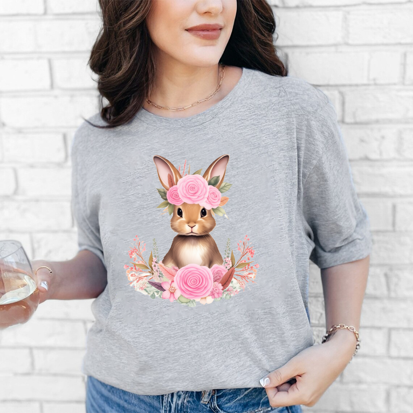 Spring Bunny Aesthetic T-Shirt