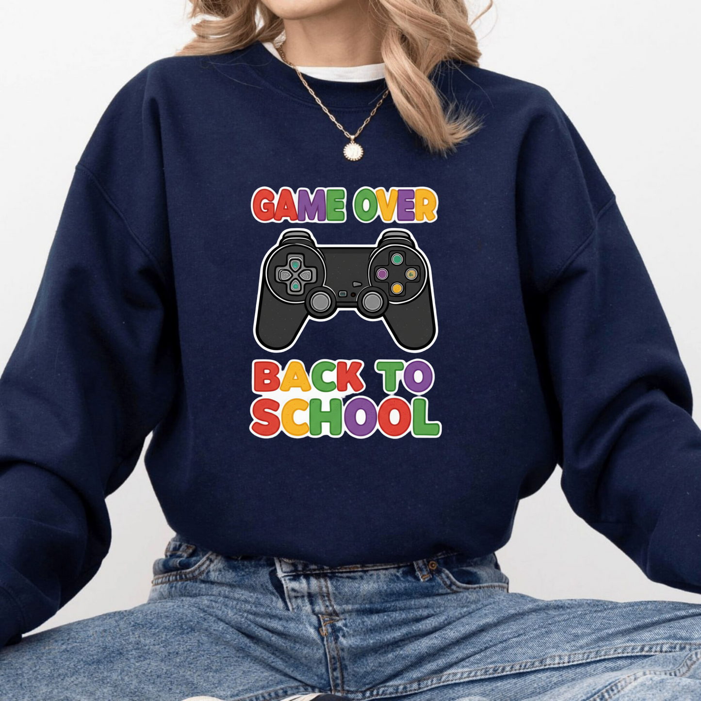 Game Over Back to School Gamer Sweatshirt